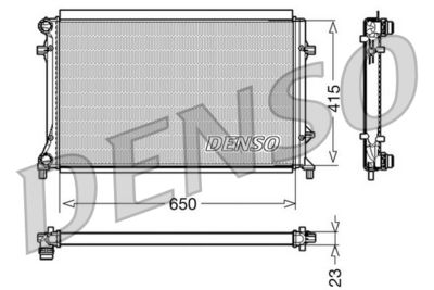 Radiator, engine cooling DENSO DRM32018