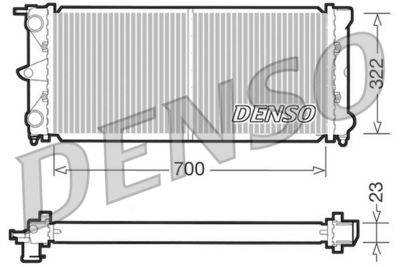 Radiator, engine cooling DENSO DRM32021