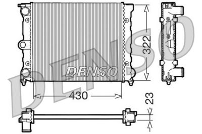 Radiator, engine cooling DENSO DRM32022