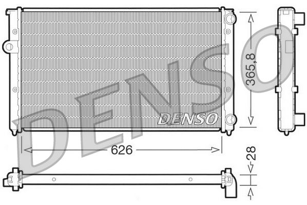 DENSO DRM32027 Radiator, engine cooling
