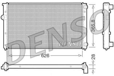Radiator, engine cooling DENSO DRM32027