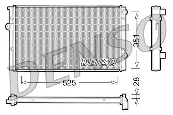 DENSO DRM32028 Radiator, engine cooling