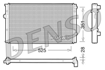 Radiator, engine cooling DENSO DRM32028