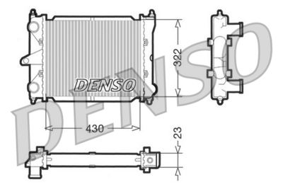 Radiator, engine cooling DENSO DRM32033