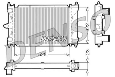 Radiator, engine cooling DENSO DRM32034