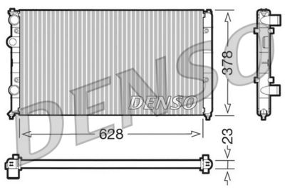 Radiator, engine cooling DENSO DRM32035