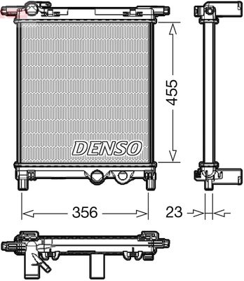 Radiator, engine cooling DENSO DRM32036