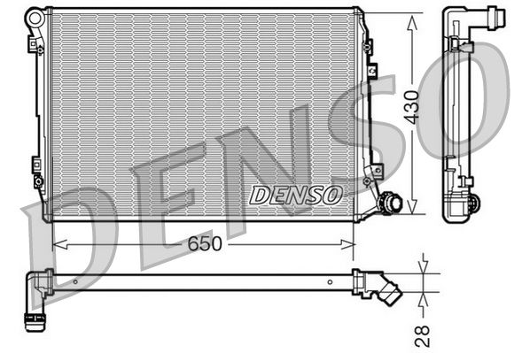 DENSO DRM32037 Radiator, engine cooling