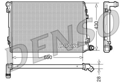 Radiator, engine cooling DENSO DRM32037