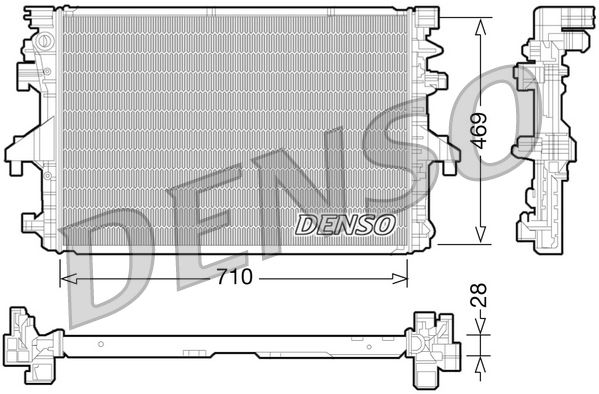 DENSO DRM32038 Radiator, engine cooling