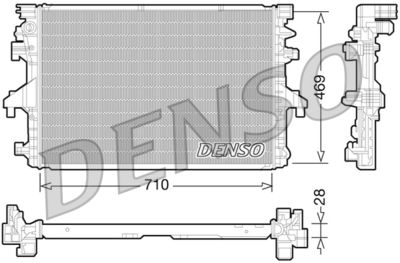 Radiator, engine cooling DENSO DRM32038