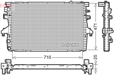 Radiator, engine cooling DENSO DRM32039