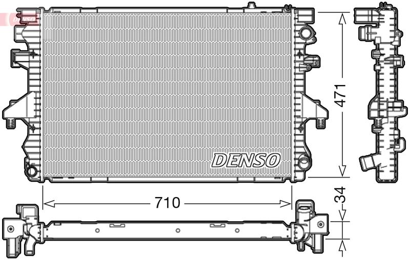 DENSO DRM32040 Radiator, engine cooling