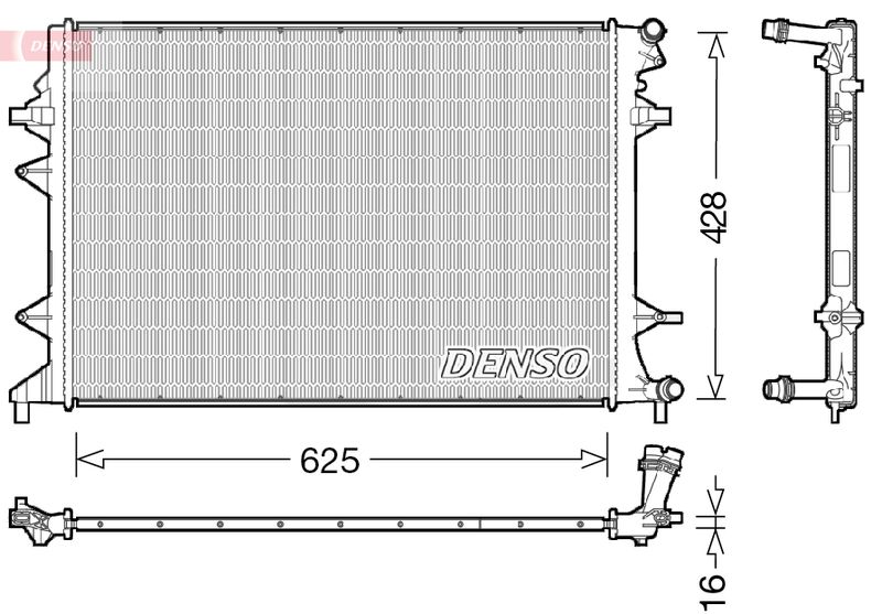 DENSO DRM32047 Radiator, engine cooling