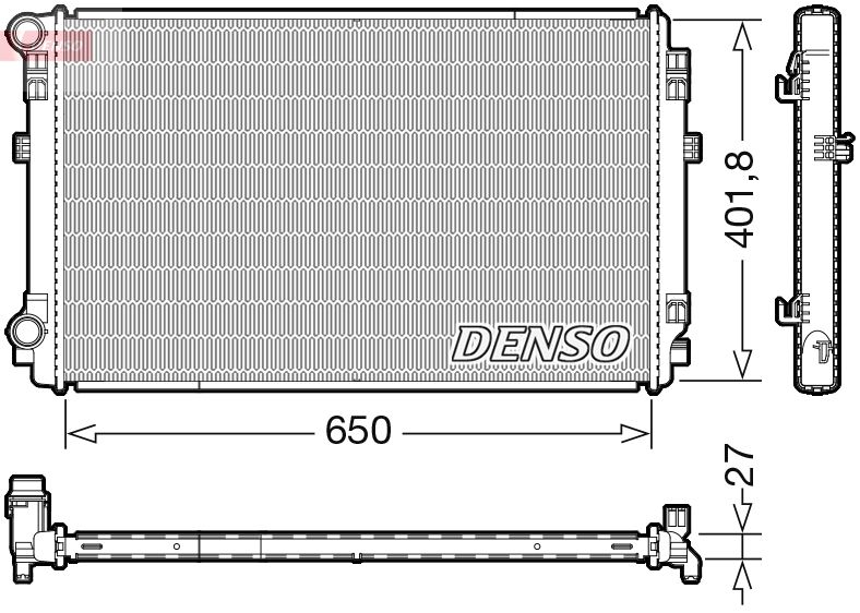 DENSO DRM32048 Radiator, engine cooling