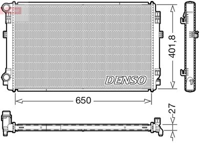 Radiator, engine cooling DENSO DRM32048