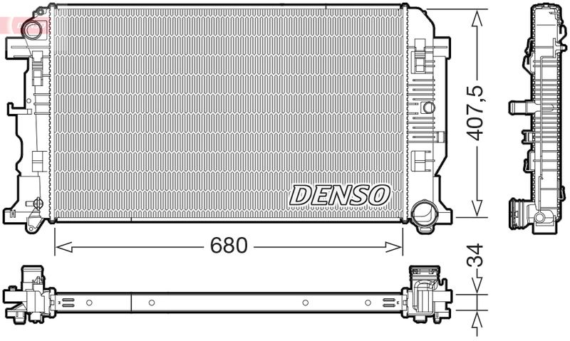 DENSO DRM32053 Radiator, engine cooling