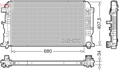 Radiator, engine cooling DENSO DRM32053