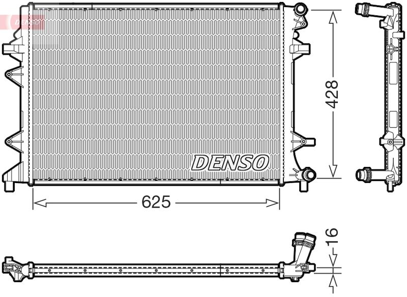 DENSO DRM32054 Radiator, engine cooling