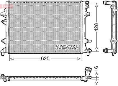 Radiator, engine cooling DENSO DRM32054