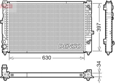 Radiator, engine cooling DENSO DRM32056