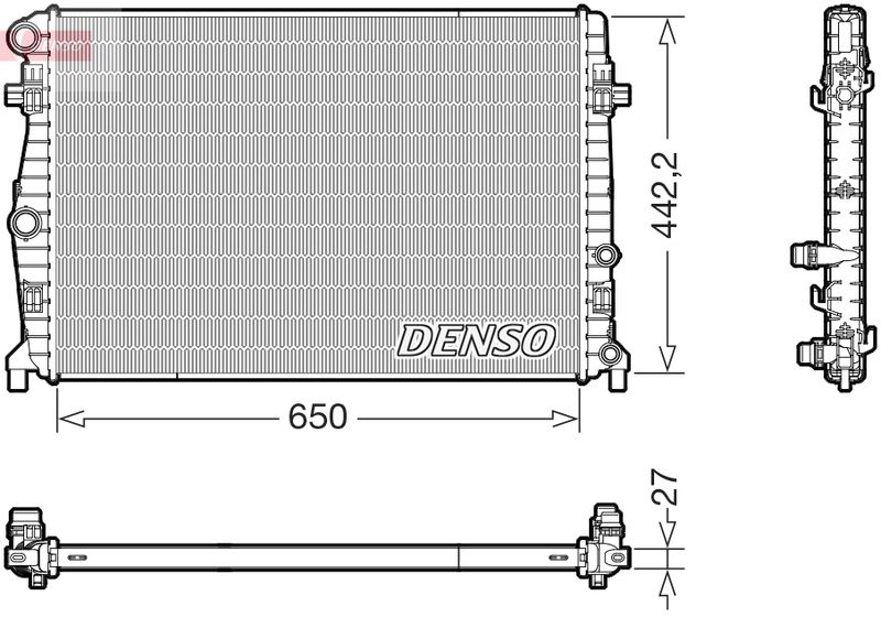 DENSO DRM32058 Radiator, engine cooling