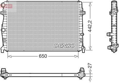 Radiator, engine cooling DENSO DRM32058