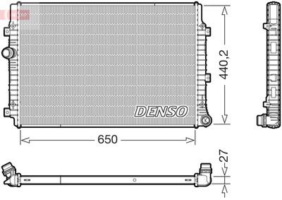 Radiator, engine cooling DENSO DRM32059