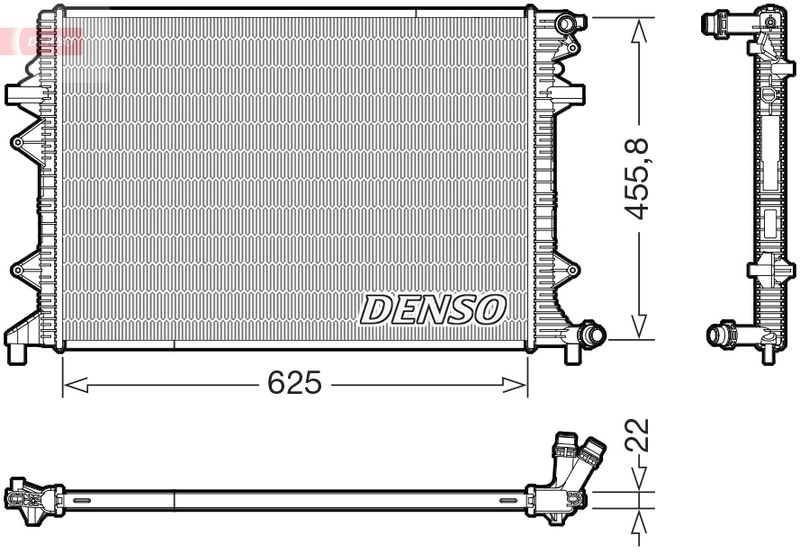 DENSO DRM32066 Radiator, engine cooling