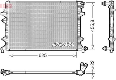 Radiator, engine cooling DENSO DRM32066