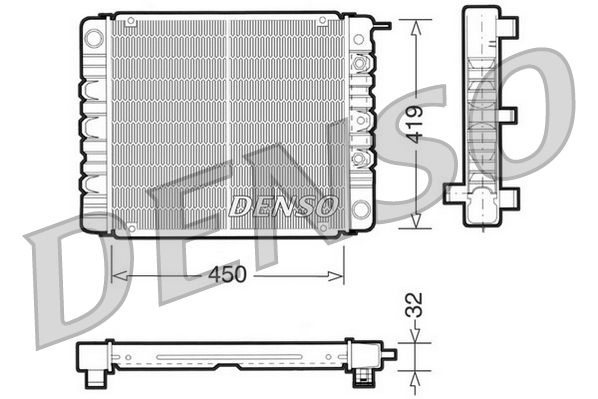 DENSO DRM33002 Radiator, engine cooling
