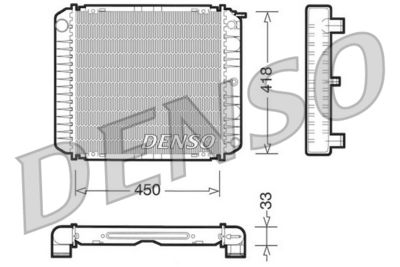 Radiator, engine cooling DENSO DRM33004