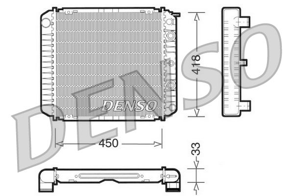 DENSO DRM33005 Radiator, engine cooling