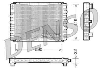 Radiator, engine cooling DENSO DRM33030