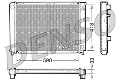 Radiator, engine cooling DENSO DRM33032