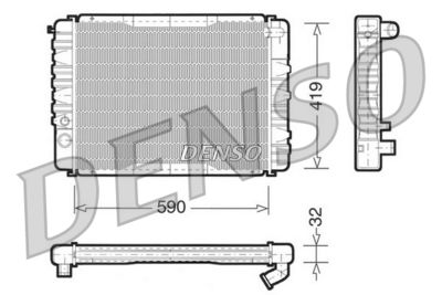 Radiator, engine cooling DENSO DRM33035