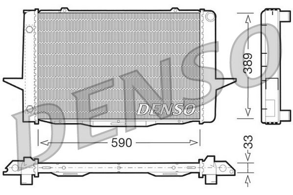 DENSO DRM33041 Radiator, engine cooling