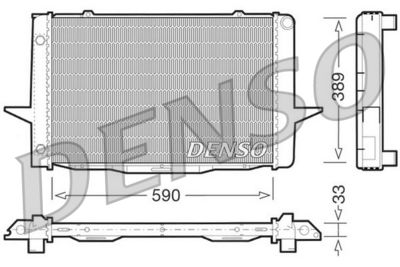 Radiator, engine cooling DENSO DRM33041