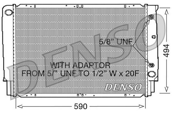 DENSO DRM33054 Radiator, engine cooling