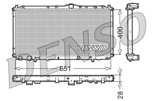 DENSO DRM33060 Radiator, engine cooling