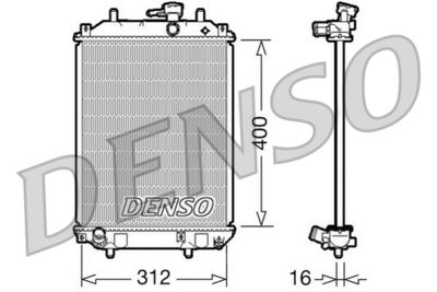 Radiator, engine cooling DENSO DRM35002