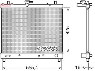Radiator, engine cooling DENSO DRM35006
