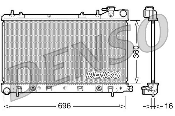 DENSO DRM36002 Radiator, engine cooling