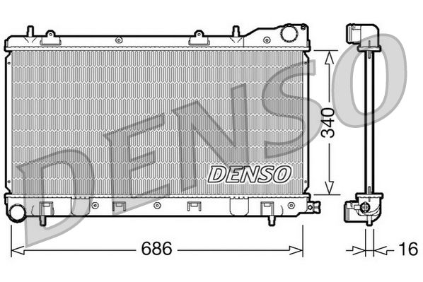 DENSO DRM36003 Radiator, engine cooling