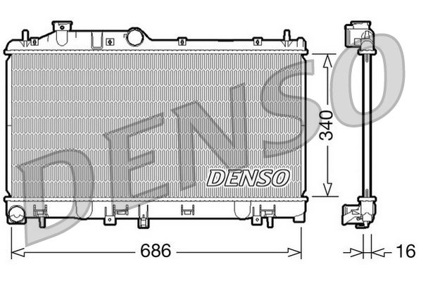 DENSO DRM36007 Radiator, engine cooling
