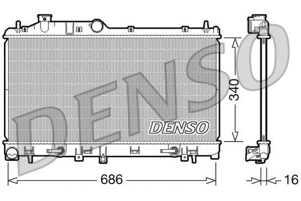 DENSO DRM36008 Radiator, engine cooling