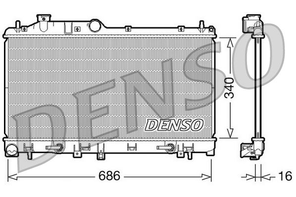 DENSO DRM36009 Radiator, engine cooling