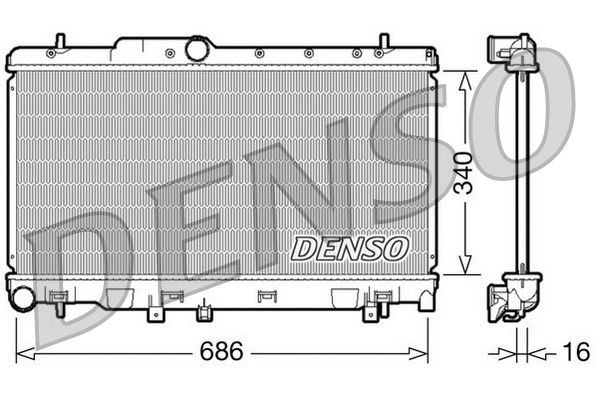 DENSO DRM36010 Radiator, engine cooling