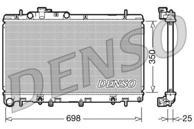 Radiator, engine cooling DENSO DRM36011