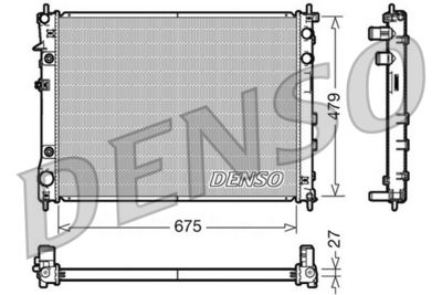 Radiator, engine cooling DENSO DRM36012